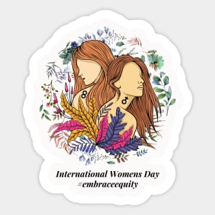 embrace equity international women's day 2023 Sticker